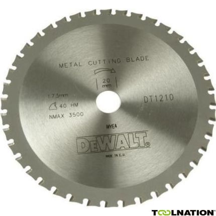 DeWalt Accessoires DT1210-XJ Cirkelzaagblad 173 x 20 mm 50T MTCG 0° - 1