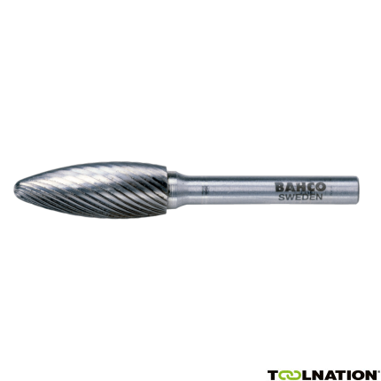 Bahco H1635C08 Hardmetalen stiftfrezen vlamvorm - 1