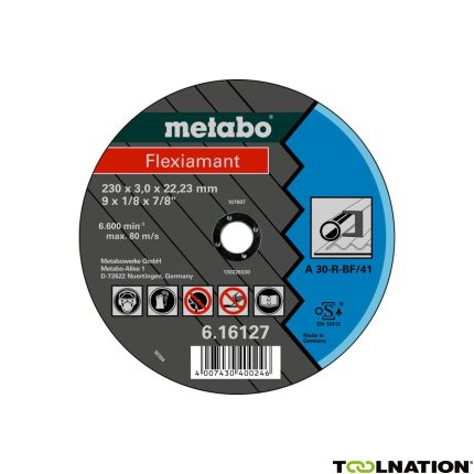 Metabo Accessoires 616121000 Doorslijpschijf Ø 150x3,0x22,2mm staal Flexiamant - 1