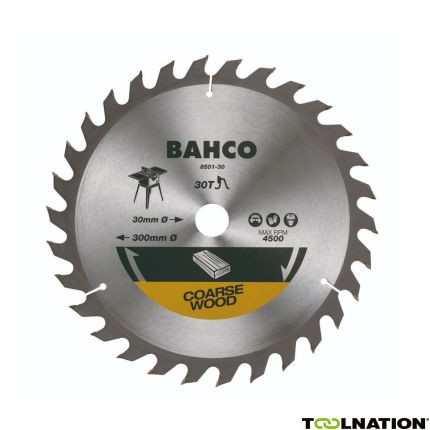 Bahco 8501-30 Cirkelzaagbladen voor hout in bouwplaatszagen - 1