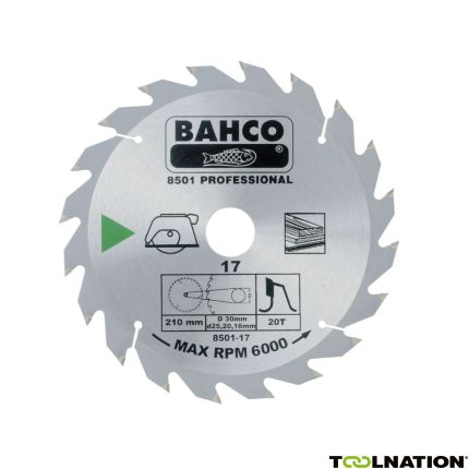Bahco 8501-40 Cirkelzaagbladen voor hout in bouwplaatszagen - 1