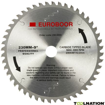 Euroboor 230.0003 Zaagblad 230 mm Asgat 25,4 mm metaal - 1