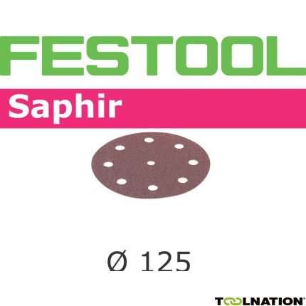 Festool Accessoires 493124 Schuurschijven Saphir STF D125/90 P24 SA/25 - 1