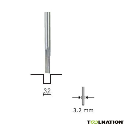 Proxxon 29024 Groeffrees 3.2 mm, schacht 3.2 mm - 1