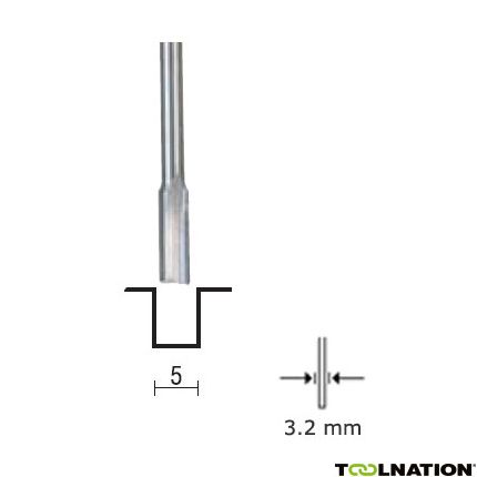 Proxxon 29026 Groeffrees 4.3 mm, schacht 3.2 mm - 1