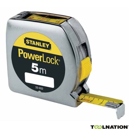 Stanley 0-33-932 Rolbandmaat Powerlock 5m - 19mm boveninkijkvenster - 1