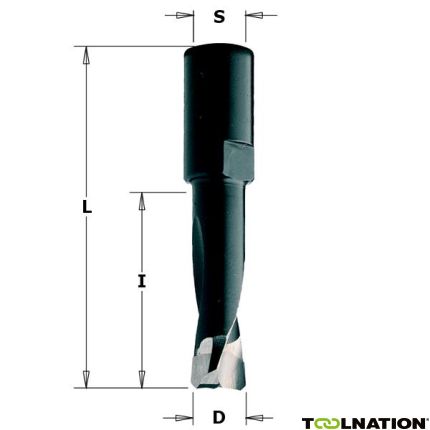 CMT 380.081.11 Speciale drevelboor voor Festool - Domino® 8mm, schacht 8x1 - 1