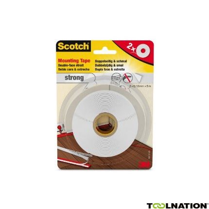 3M 40011950A Strong Mounting tape (montageband) Grijs 19 mm x 5 mtr. - 1