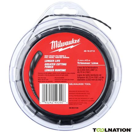 Milwaukee Accessoires 49162712 Trimmer draad 2mm x 45m - 1