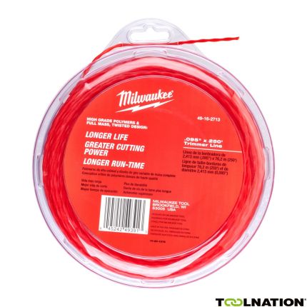Milwaukee Accessoires 49162713 Trimmer draad 2,3mm x 76m - 1