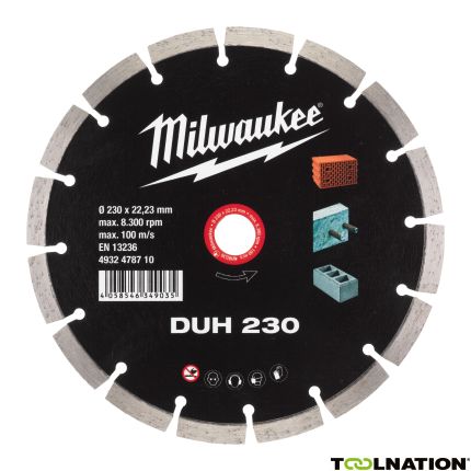 Milwaukee Accessoires 4932478710 Diamant High Performance Blad - CIS Professional DUH 230 mm - 1 stuk - 1
