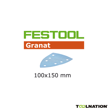 Festool Accessoires 497131 Schuurbladen Granat STF DELTA/7 P40 GR/10 - 1