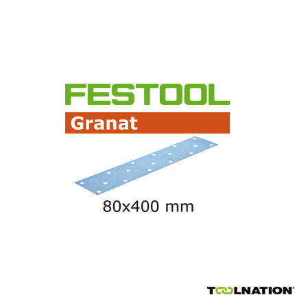 Festool Accessoires 497203 Schuurstroken Korrel 280 Granat 50 stuks STF 80x400 P280 GR/50 - 1