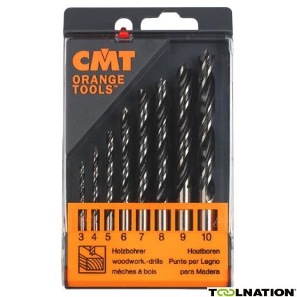 CMT 517.002.00 Set schroefvormige boren SP ( 3-4-5-6-7-8-9-10 mm ) - 1