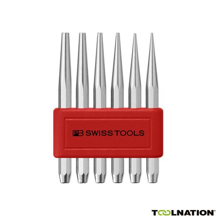 PB Swiss Tools PB735.B CN 735.B CN Doorslagset, vlakke punt, achtkant, in praktische kunststof houder - 2