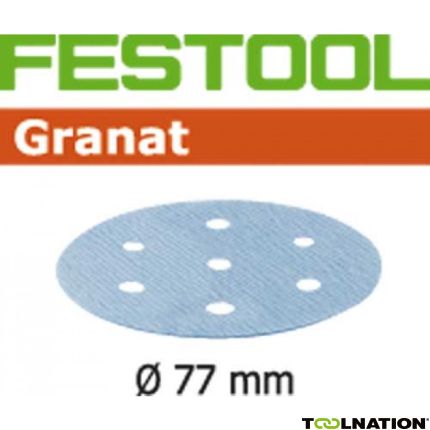 Festool Accessoires 497405 Granat Schuurschijven STF D77/6 P80 GR/50 - 1