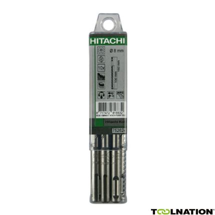 Hitachi Accessoires 752921 Accessoires SDS-Plus Hamerboor 4-snijder 10 x 110 mm 10 stuks - 1