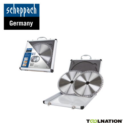 Scheppach 7901200714 HM Zaagbladenset 2-delig 254 x 30/25,4 x 2,8mm 48T en 60T - 1
