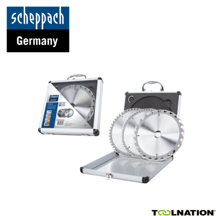 Scheppach 7901200715 HM Zaagbladenset 3-delig 210 x 30/25,4 x 2,2mm 24T en 48T en 60T - 1