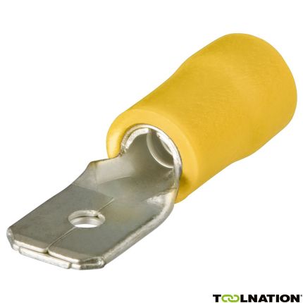 Knipex 9799112 Platte stekker 100 stuks kabel 4-6 mm2 (Geel) - 1