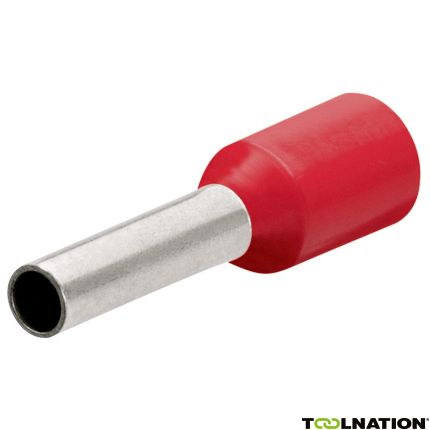 Knipex 9799352 Adereindhulzen met kunststof kraag 200 stuks kabel 1 mm2 (Rood) - 1