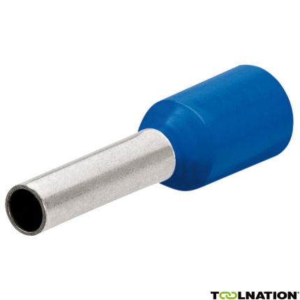 Knipex 9799354 Adereindhulzen met kunststof kraag 200 stuks kabel 2.5 mm2 (Blauw) - 1