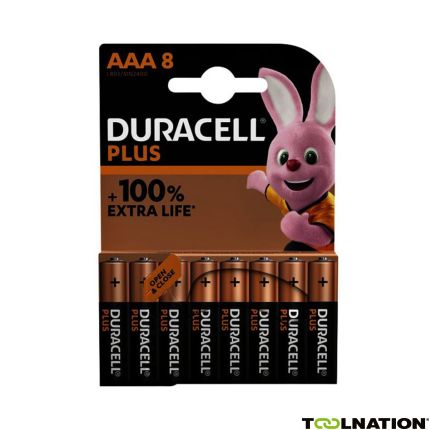 Duracell D141179 Alkaline Plus 100 AAA 8st. - 1
