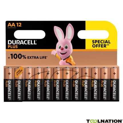Duracell D142633 Alkaline Plus 100 Promo AA 12st. - 1