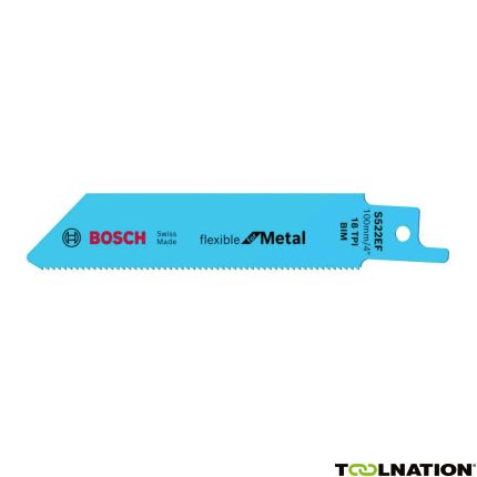 Bosch Blauw Accessoires 2608656012 S522EF Reciprozaagblad Flexible for Metal 100 mm 5 stuks - 1