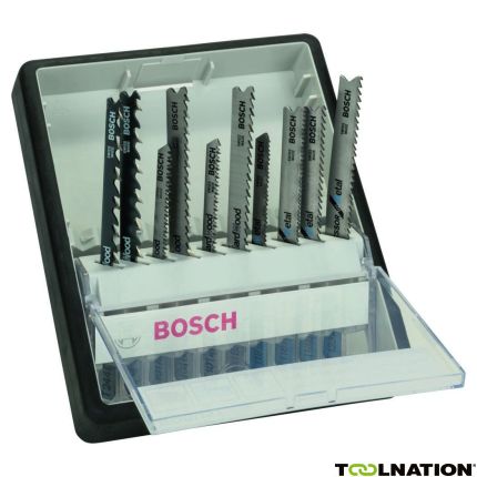 Bosch Blauw Accessoires 2607010542 10-delige Robust Line decoupeerzaagbladenset Wood en Metal - 1