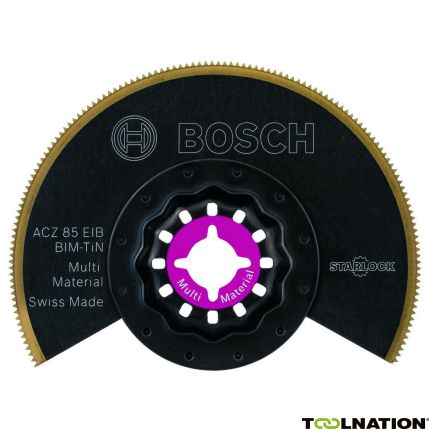 Bosch Blauw Accessoires 2608661758 ACZ 85 EB BIM-TiN segmentzaagblad SL 85 mm - 1