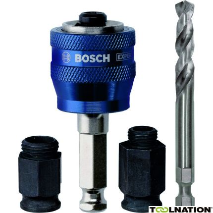 Bosch Blauw Accessoires 2608599010 Starterkit PowerChange gatzagensysteem zeskant 9,5mm voor gatzagen 14-210mm - 1