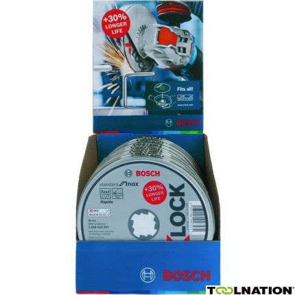Bosch Blauw Accessoires 2608619267 X-LOCK Slijpschijven Standard For Inox 125x1x22,23 10 stuks in blik - 1