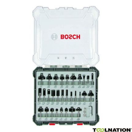 Bosch Blauw Accessoires 2607017474 30-delige gemengde freesset met schacht van 6 mm - 1