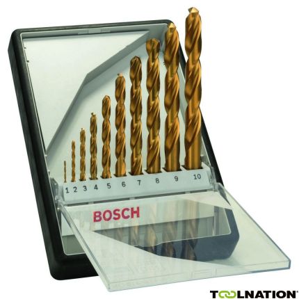 Bosch Groen Accessoires 2607010536 10-delige HSS-Tin Metaalborenset - 1