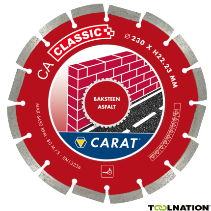 Carat CAC1253000 Diamantzaag Baksteen-Asfalt CA CLASSIC 125x22.23MM - 1