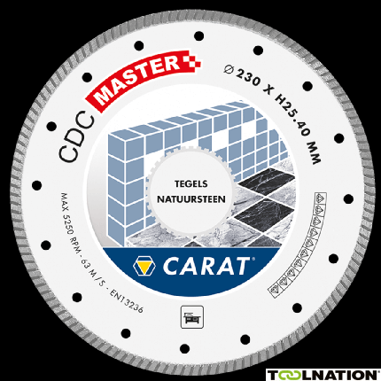 Carat CDCM180300 Diamantzaagblad TEGELS / NATUURSTEEN CDC MASTER 180x22,2MM - 1