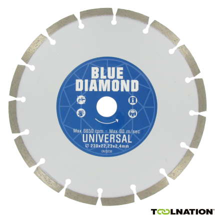 Carat CEBD230310 Blue Diamond Diamantzaagblad Universeel 230 x 22,23 - 1