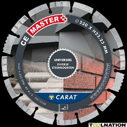 Carat CEM1253000 Diamantzaagblad Universeel CE Master 125 x 22,23 - 1