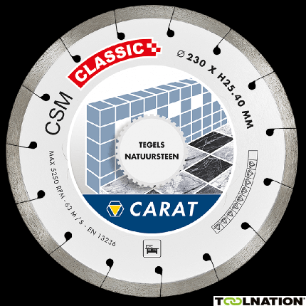Carat CSMC150400 Diamantzaagblad TEGELS CSM CLASSIC 150x25,4MM - 1