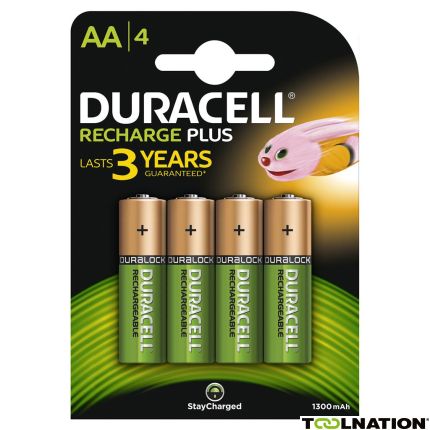 Duracell D039247 Oplaadbare Batterijen Plus AA 4st. - 1