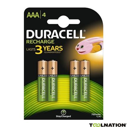 Duracell D090231 Oplaadbare Batterijen Plus AAA 4st. - 1