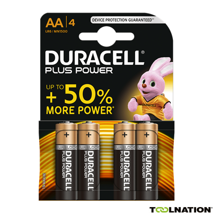 Duracell D140851 Batterijen Alkaline Plus Power AA 4st. - 1
