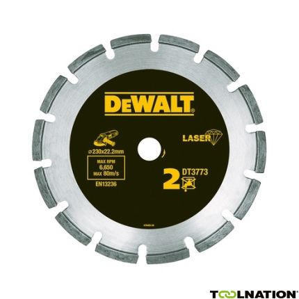 DeWalt Accessoires DT3740-XJ Diamantzaagblad 115 x 22.2mm Droog voor Bouwmaterialen/Beton - 1