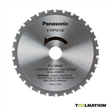 Panasonic Accessoires EY9PM13E metaalzaagblad 135 x 1.2 mm, 30T - 1