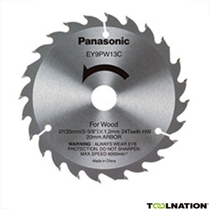 Panasonic Accessoires EY9PW13C houtzaagblad 135 x 1.2 mm, 24T - 1