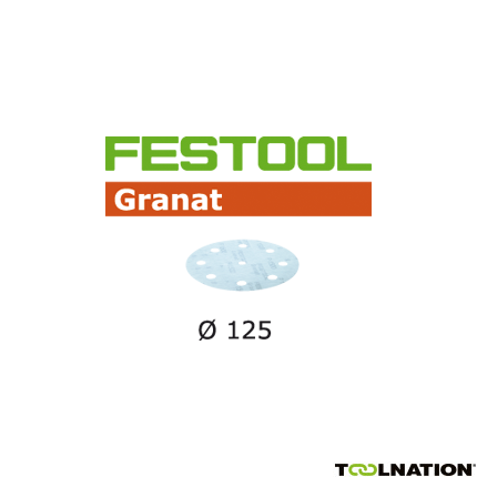 Festool Accessoires 497180 Schuurschijven Granat STF D125/90 P1000 GR/50 - 1
