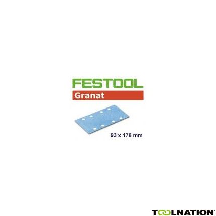 Festool Accessoires 498939 Schuurstroken Granat STF 93x178/8 P220 GR/100 - 1