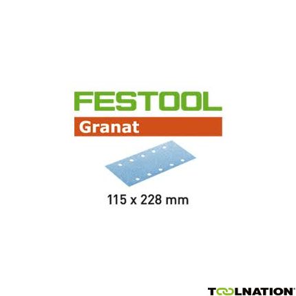 Festool Accessoires 498945 Schuurstroken Granat STF 115x228/10 P60 GR/50 - 1