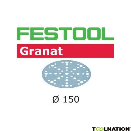 Festool Accessoires 575160 Schuurschijven Granat STF D150/48 P40 GR/50 - 1